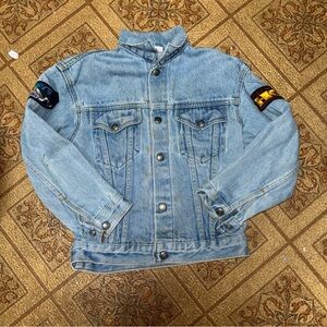 Vintage Harley Davidson Kids Denim Jacket Size 8 L
